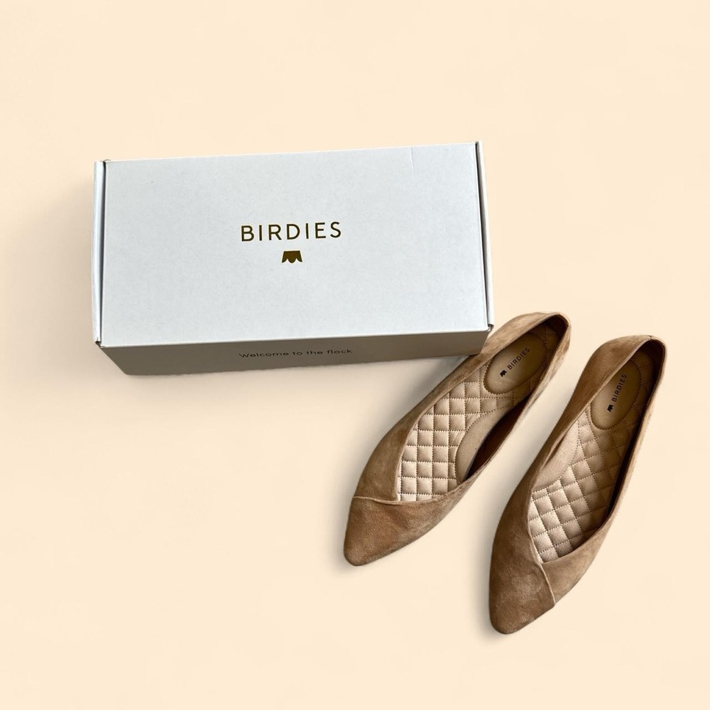 The Birdies "The Goldfinch" in Tan Suede